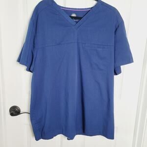 Healing Hands Scrubs Set Mens XL Navy Justin V-Neck Top Cargo Pants Pockets